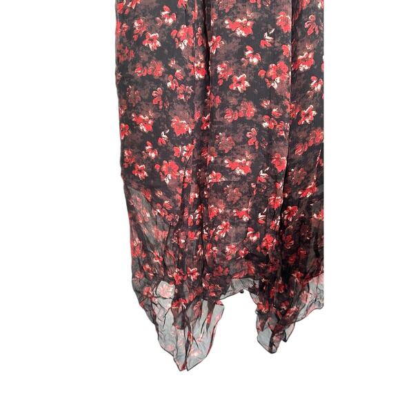 RACHEL ZOE Women's Chiffon CADEN DRESS 100% Silk Lined - Size 0 Floral Multi - Picture 8 of 12